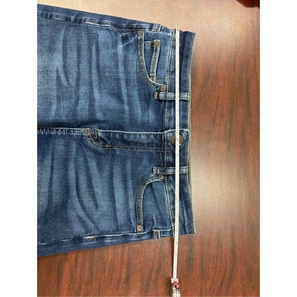 American Eagle Next Level Stretch Hi-Rise Denim Mini Skirt Size 4 - Picture 6 of 9